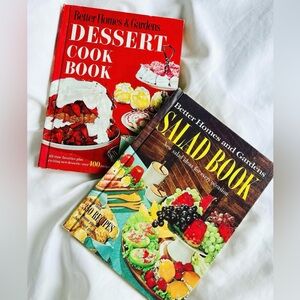 Vintage Better Homes & Gardens Cookbook Lot | Books 1970s Cooking Salad Baking